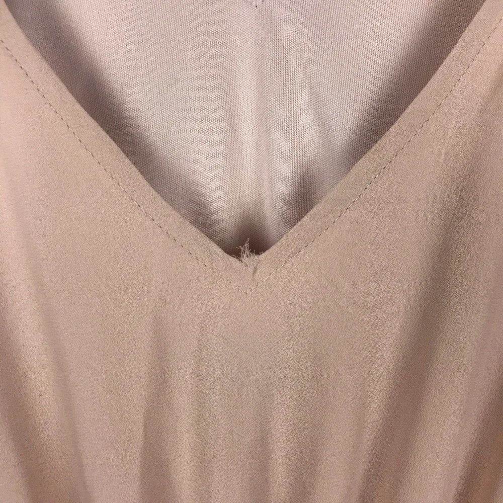 Show Me Your Mumu Heather Maxi Dress Mauve Tan V-Neck Sleeveless Large - Picture 15 of 15